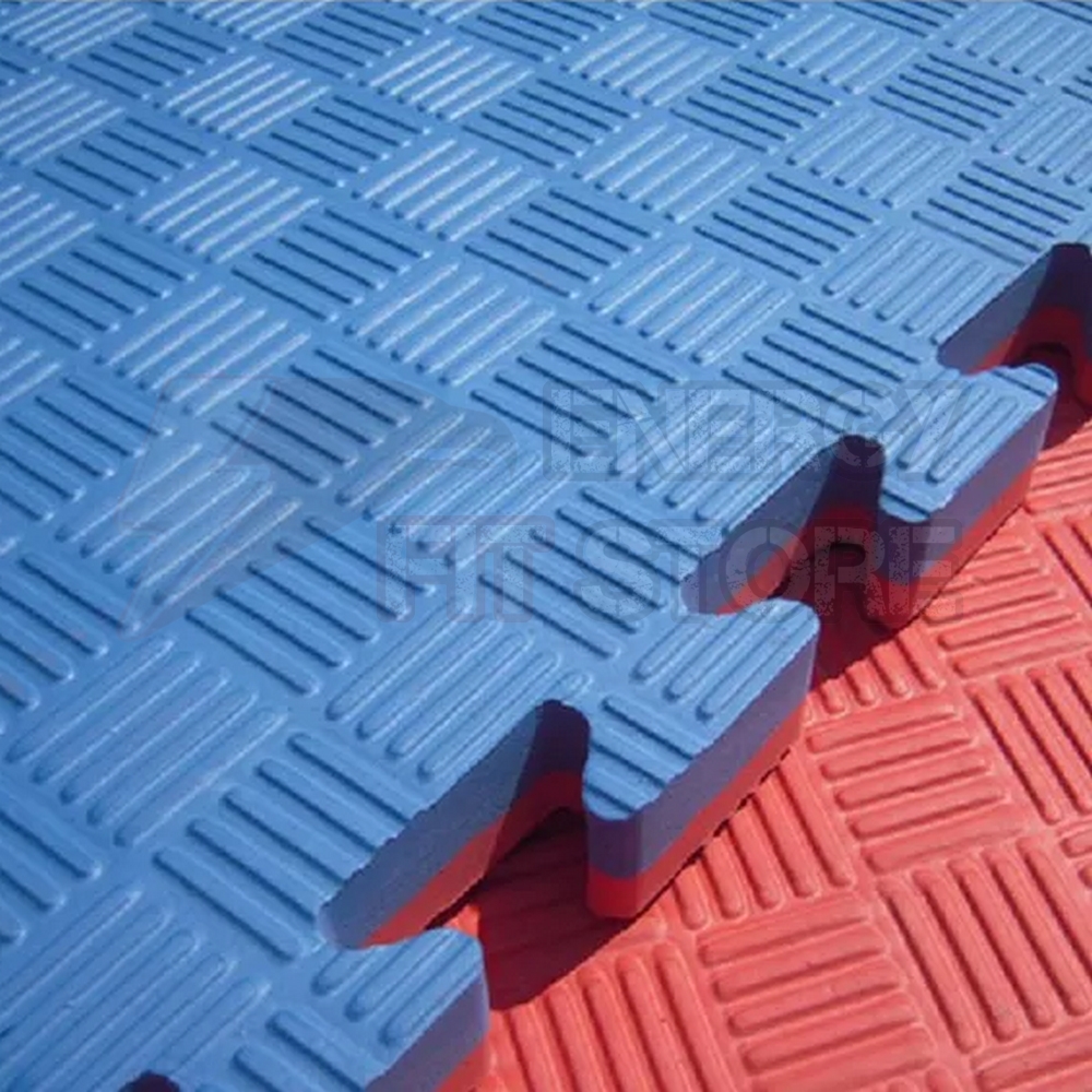 Tatami Puzzle 2,5 cm Bleu-Rouge Brique