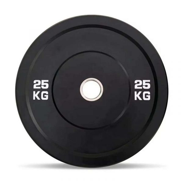 Black Bumper Plates BBW525