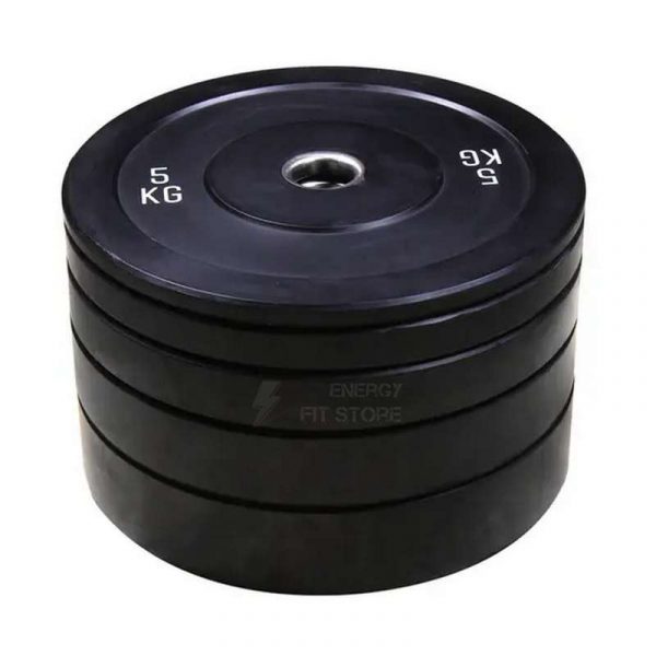 Black Bumper Plates BBW525