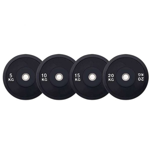 Black Bumper Plates BBW525