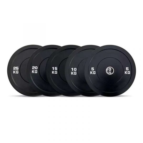 Black Bumper Plates BBW525
