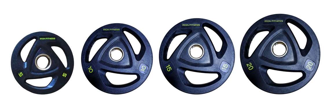 IRON Fitness 3 Grip Olympic Weight Plates