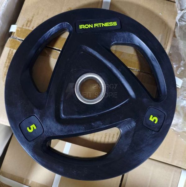 IRON Fitness 3 Grip Olympic Weight Plates