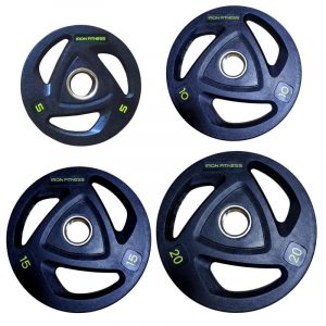 IRON Fitness 3 Grip Olympic Weight Plates